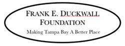 logo reading "Frank E. Duckwall Foundation Making Tampa Bay a Better Place"