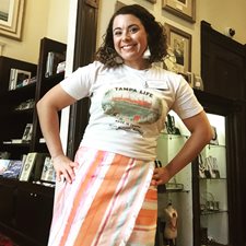 Volunteer museum store assistant