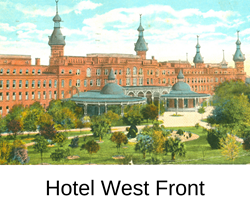 historic postcard of hotel west front