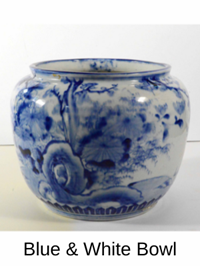 Blue and white bowl