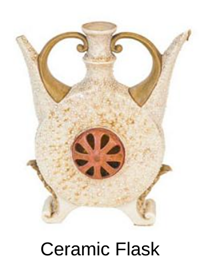 ceramic decorative flask