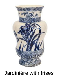 Jardiniere with Irises