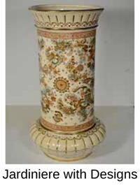 Jardiniere with designs