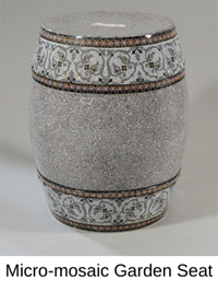 Micro-mosaic Garden Seat